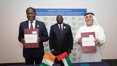 Signature de l'accord entre le gouvernement et AMEA Power