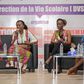 Des managers chez Nestlé en conférence sur le thème "Quel parcours de la jeune fille en milieu scolaire pour une insertion professionnelle réussie ? Cas des femmes de Nestlé Cote d'Ivoire”