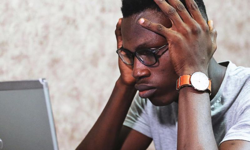 Une personne stressée