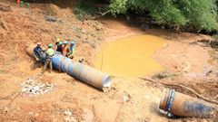 Tuyaux de la SODECI fractionné