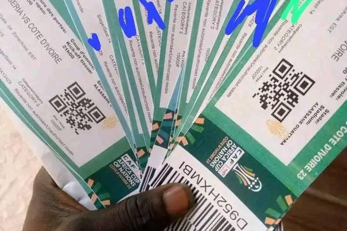 Les billets de match