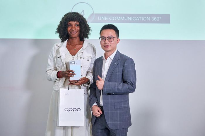 La gagnante de la tombola OPPO