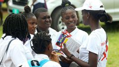 Action de sensibilisation sur le VIH parrainée par l'ONUSIDA, le ministère de la Santé gabonais, l’Ambassade de France et l’Organisation panafricaine de lutte contre le sida