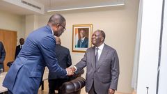 Tidjane Thiam et SEM Alassane Ouattara
