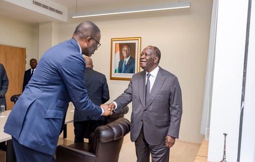 Tidjane Thiam et SEM Alassane Ouattara