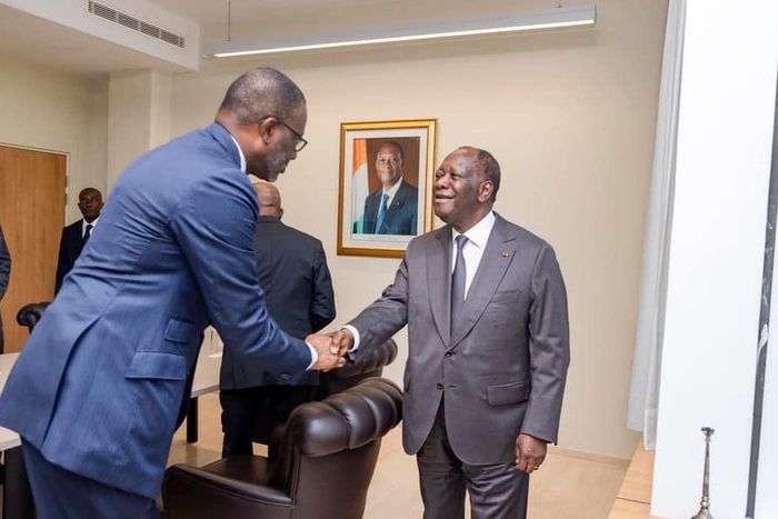 Tidjane Thiam et SEM Alassane Ouattara