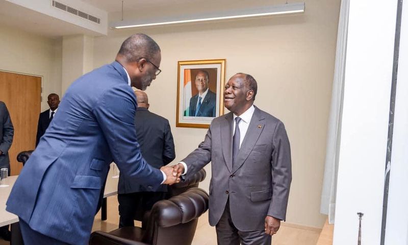 Tidjane Thiam et SEM Alassane Ouattara