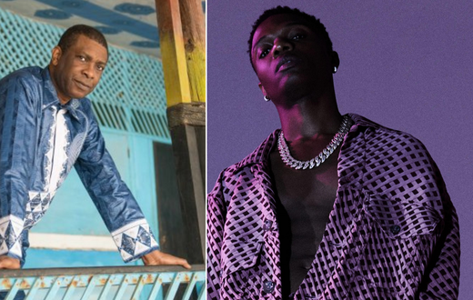 Youssou N'dour (Photo de Youri Lenquette) et Wizkid