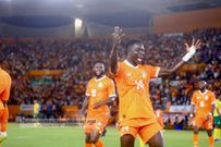 La joie de Diakité pour le but ivoirien/Kassoum Koné