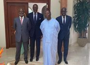 La famille Thiam et le président de la République Alassane Ouattara/Tidjane Thiam