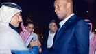 Didier Drogba et l'émir du Qatar