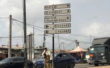 L'indication des rues d'Abidjan