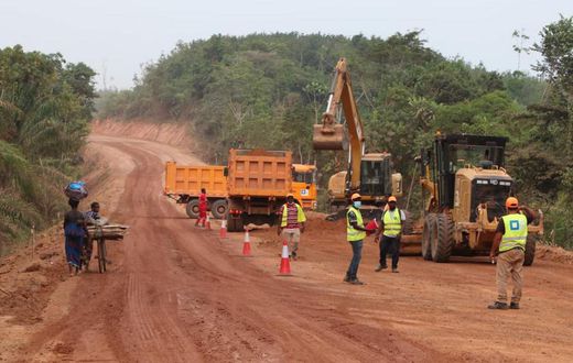Construction de route