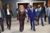 Dominique Ouattara à la Journée Mondiale contre le Travail des Enfants, le mercredi 03 août 2022, à la salle des fêtes du Sofitel Hôtel Ivoire.