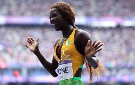 L'ivoirienne Maboundou Koné qualifiée pour les demi finales du 200m aux J.O de Paris 2024