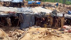 Un site d'orpaillage clandestin