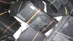 Des billets noirs en euro (image d'illustration)