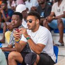 Un supporter au Tchin-Tchin/CAM Tchin-Tchin