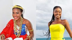 Les miss Danielle Boue et Epiphanie Lialy