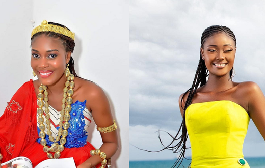 Les miss Danielle Boue et Epiphanie Lialy