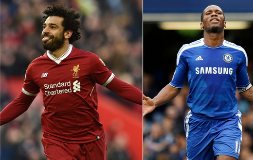 mohamed salah égale Didier drogba en ldc