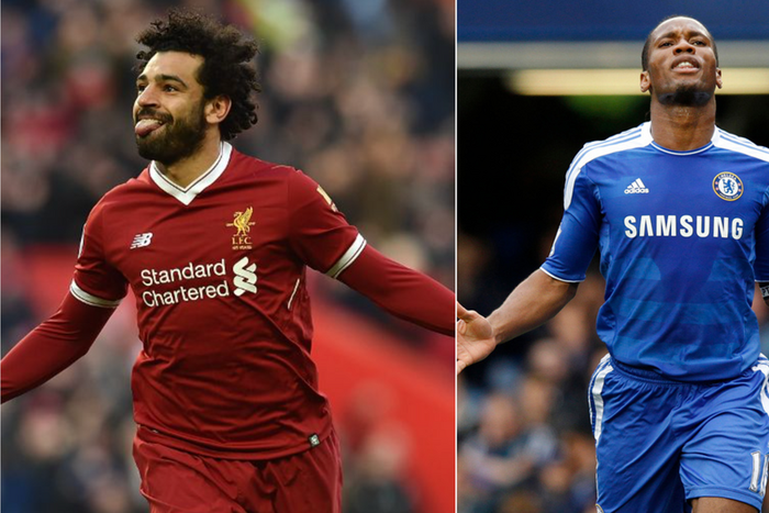 mohamed salah égale Didier drogba en ldc