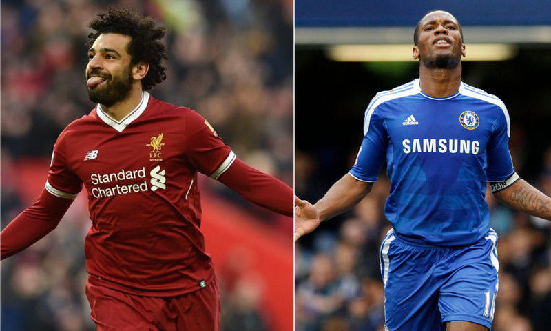 mohamed salah égale Didier drogba en ldc