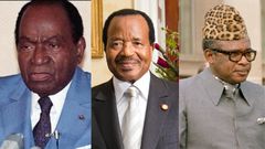 Félix Houphouët Boigny, Paul Biya et Mobutu