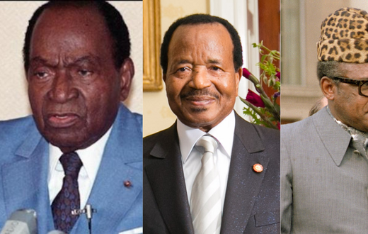 Félix Houphouët Boigny, Paul Biya et Mobutu