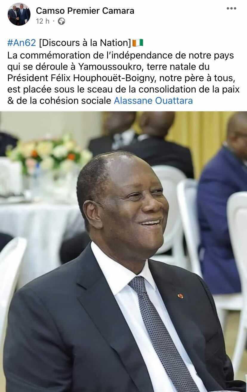 Les réactions des internautes sur le discours de ADO/Camso Premier Camara