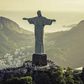Le Christ Rédempteur se tient à 710 mètres au-dessus de Rio de Janeiro, sur la colline du Corcovado.