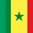 Drapeau de Côte D'ivoire et Drapeau du Sénégal