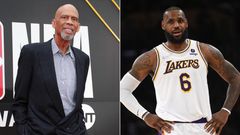 Kareem-Abdul-Jabbar-Lebron-James / Getty