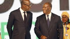 Alain Donwahi et Alassane Ouattara lors de la COP 15