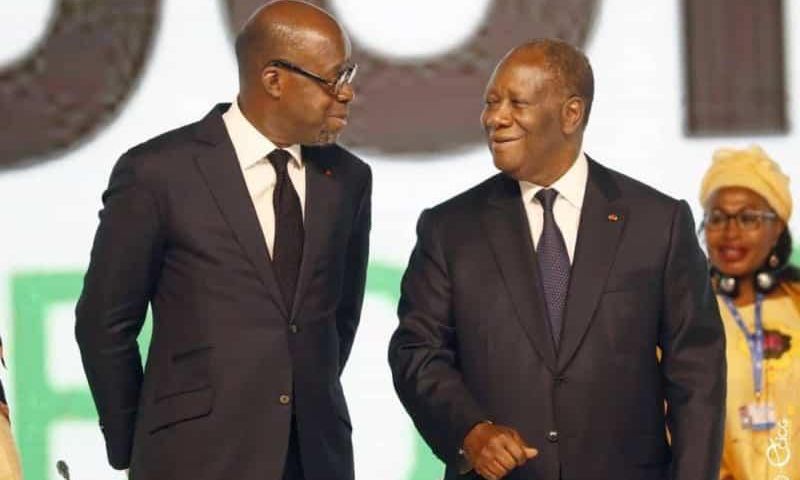 Alain Donwahi et Alassane Ouattara lors de la COP 15
