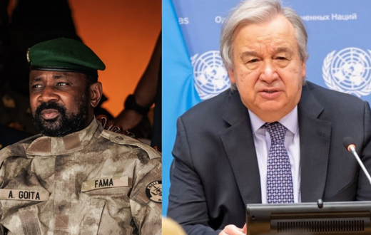 Antonio Guterres et Assimi Goïta