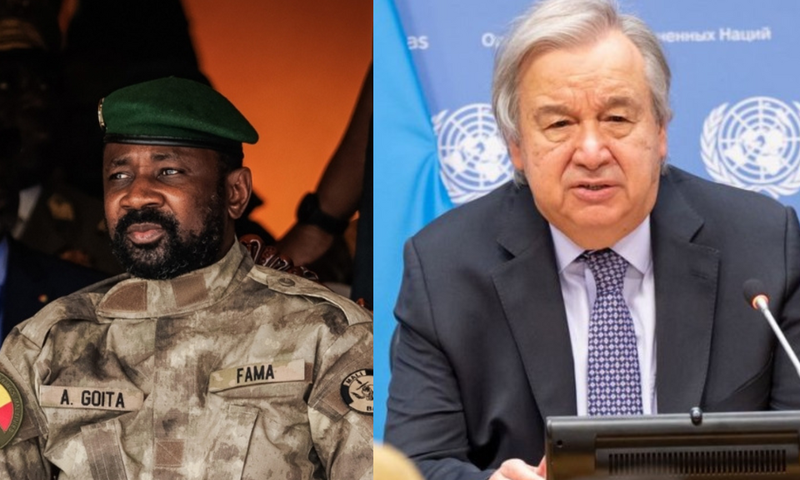Antonio Guterres et Assimi Goïta