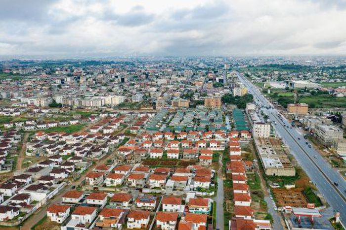 Vue aérienne de Bingerville