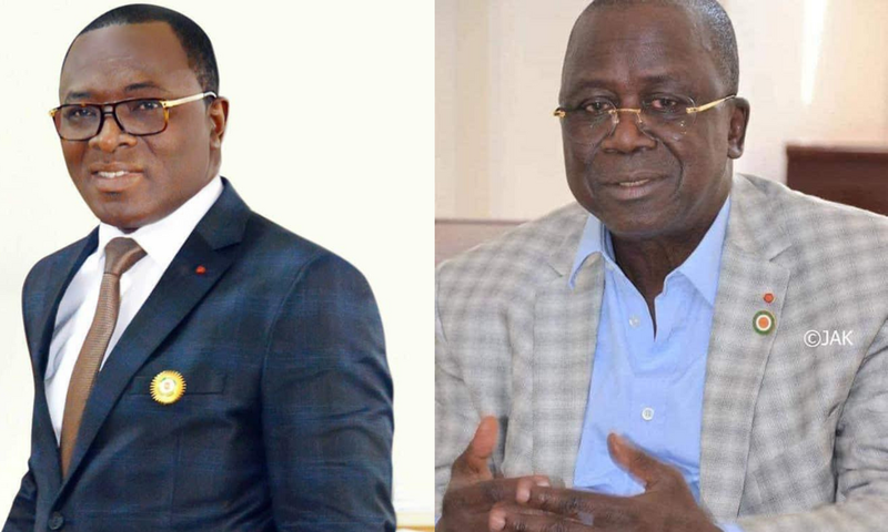Claude Danho Paulin et Ahoussou Jeannot