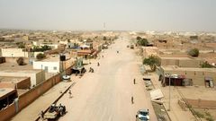 Une rue de Kidal, dans le nord du Mali, en 2020