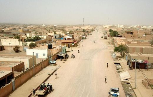 Une rue de Kidal, dans le nord du Mali, en 2020