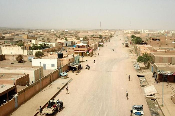 Une rue de Kidal, dans le nord du Mali, en 2020