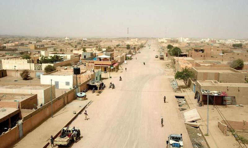 Une rue de Kidal, dans le nord du Mali, en 2020