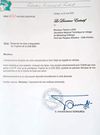 Le courrier de réponse de la FIF