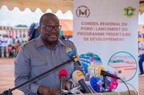 Le ministre directeur de cabinet du Président de la République, Fidèle Sarassoro, Président du Conseil Régional du Poro