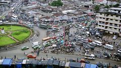 Adjamé, l'un des quartiers de la ville d'Abidjan