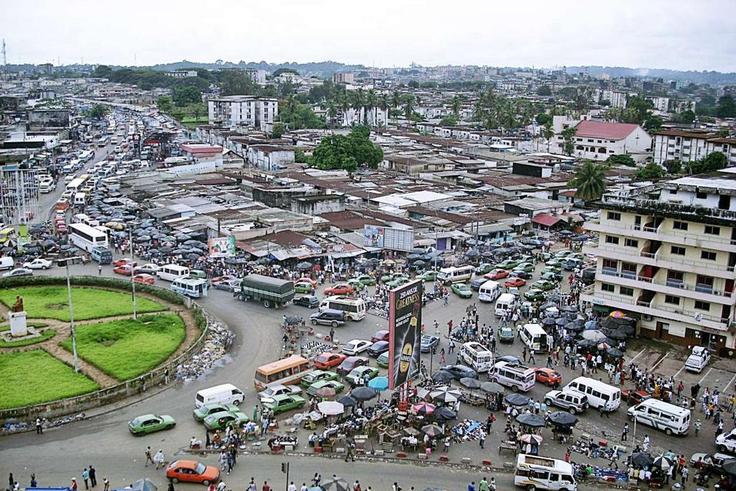 Adjamé, l'un des quartiers de la ville d'Abidjan