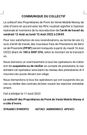 Le communiqué du collectif des propriétaires de PDV/collectif des propriétaires de PDV