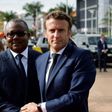 Umaro Sissoco Embalo, le président de la Guinée Bissau et Emmanuel Macron, le président de la France