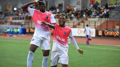 Des joueurs du Racing Club d'Abidjan